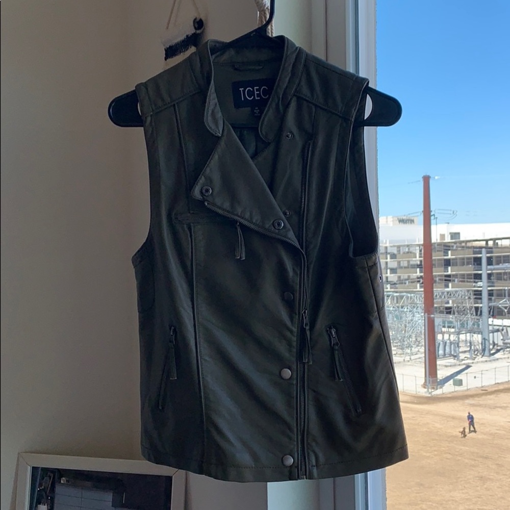 Leather vest
